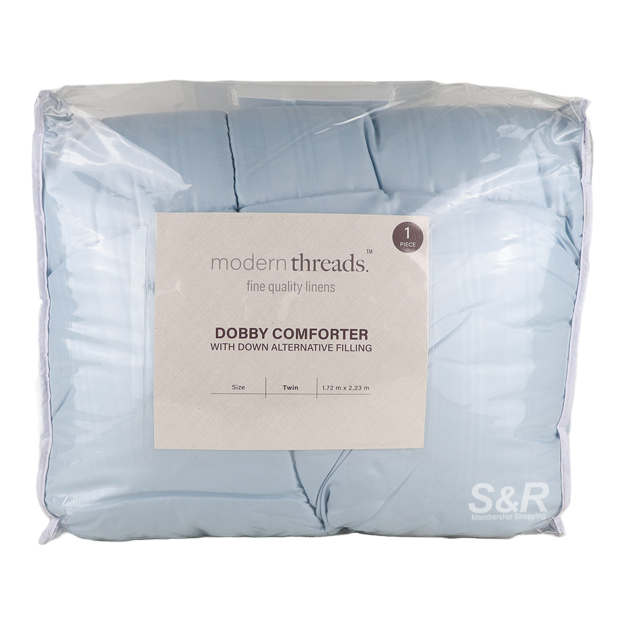 Modern Threads Blue Dobby Comforter Twin 1pc